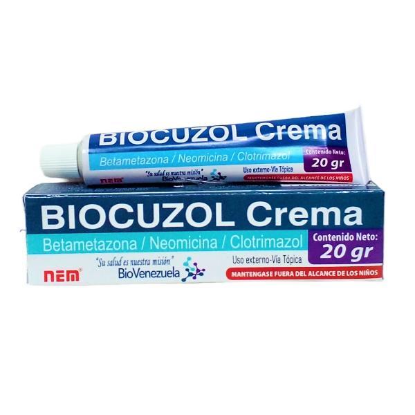 BIOCUZOL (BETAMETA 0.05%+NEOMI 0.5%+ CLOTRIMA 1%) CREMA 20 GR BIOVENEZUELA