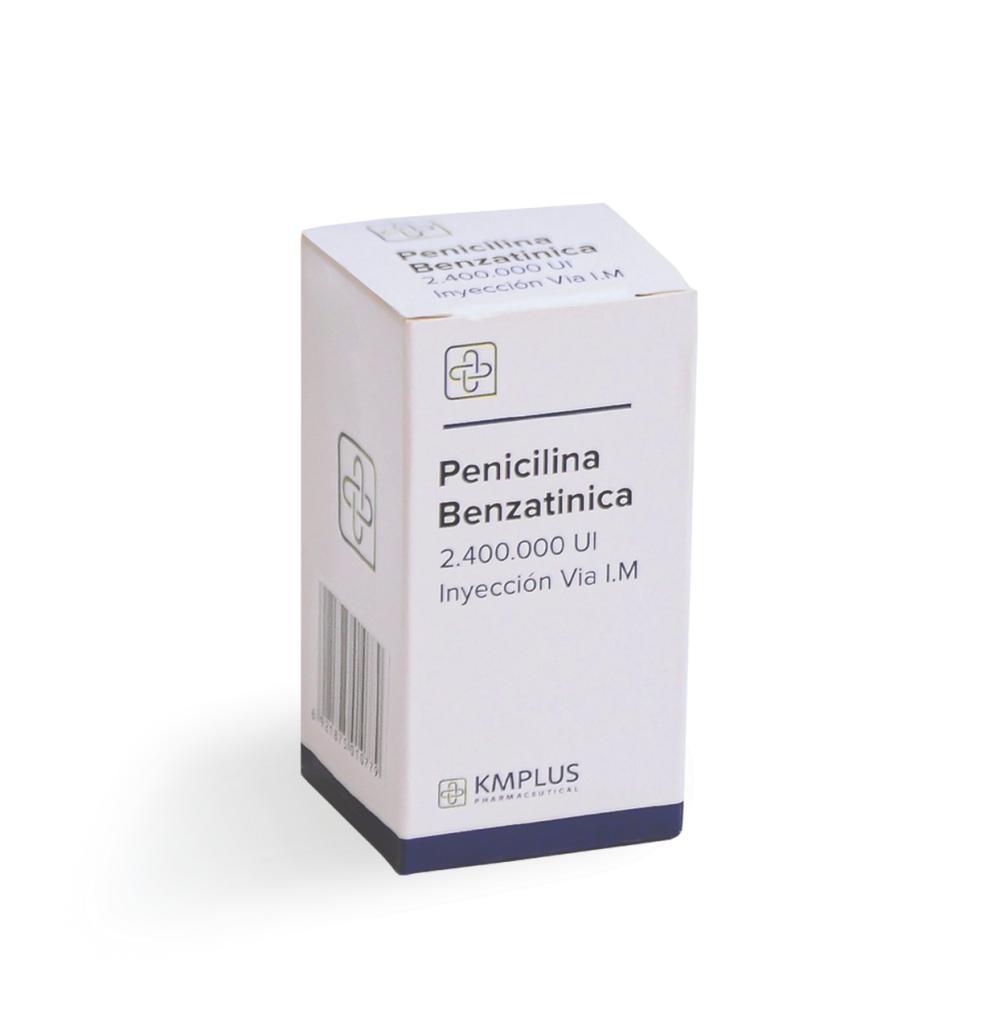 PENICILINA BENZATINICA 2.400.000 I.U. POLVO SUSP INY X 1 VIAL IM KMPLUS