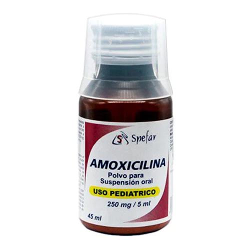 AMOXICILINA 250MG/5 ML POLV/SUSP ORAL PED 45ML SPEFAR