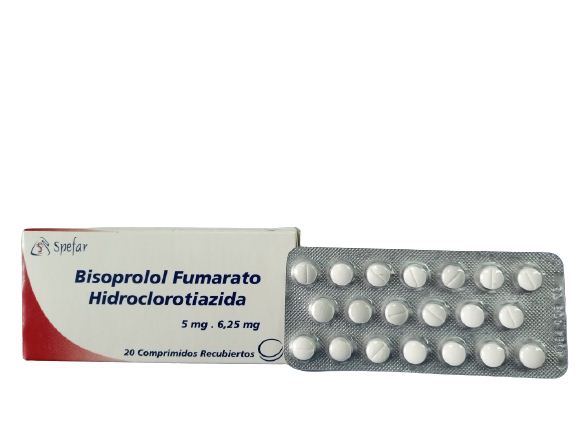 BISOPROLOL HIDROCLOROTIAZIDA 5MG/6.25MG X 20 COMP SPEFAR