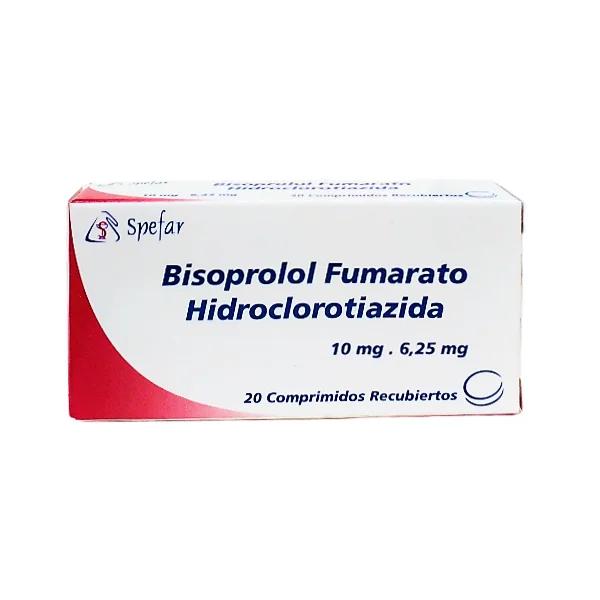 BISOPROLOL HIDROCLOROTIAZIDA 10MG/6.25MG X 20 COMP SPEFAR
