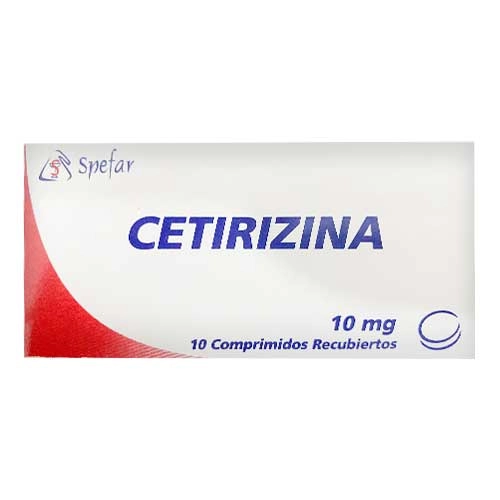 CETIRIZINA 10MG X 10 COM SPEFAR