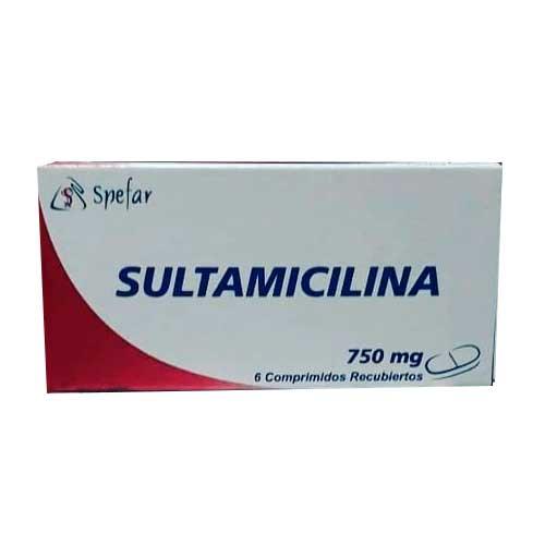 SULTAMICILINA 750 MG X 6 COMP SPEFAR