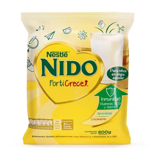 NIDO FORTICRECE VIT A+D+HIERRO 800 G NESTLE