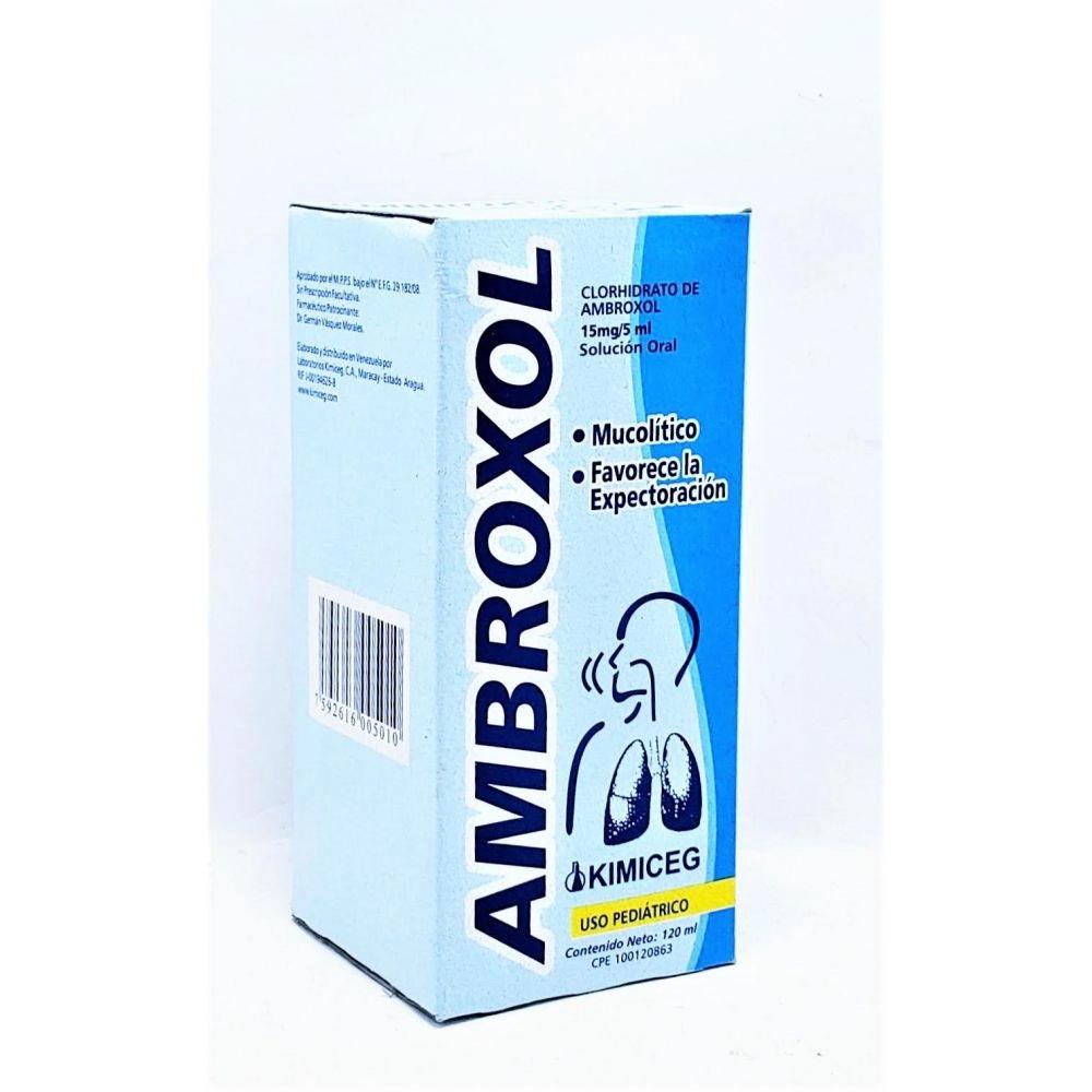 AMBROXOL CLORHIDRATO 15MG/5ML X 120ML SOL ORAL PED KIMICEG