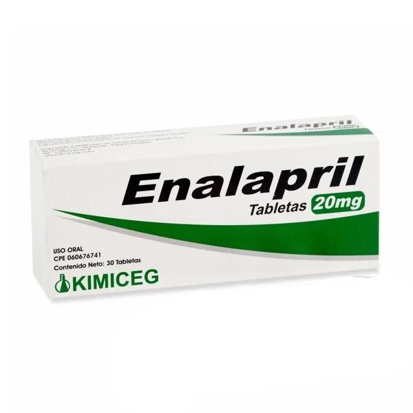 ENALAPRIL MALEATO 20MG X 30 TAB KIMICEG
