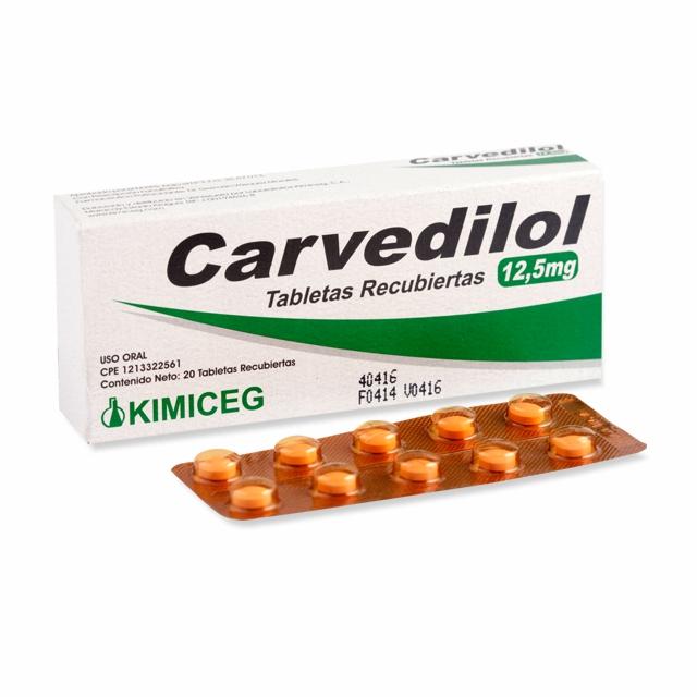 CARVEDILOL 12.5 MG X 20 TAB KIMICEG