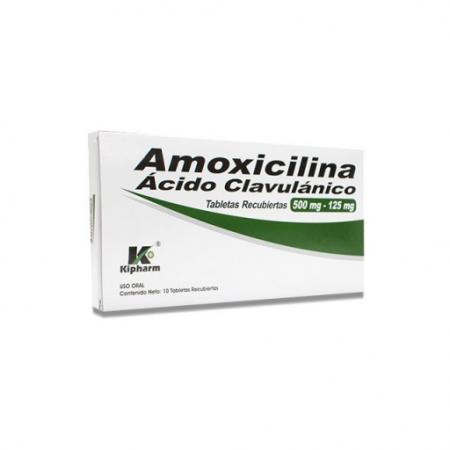 AMOXICILINA+ACIDO CLAVULANICO 500 MG -125 MG X 10 TAB KIMICEG