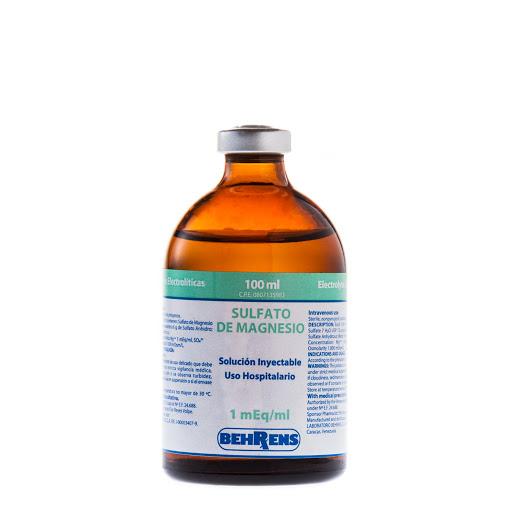 SULFATO DE MAGNESIO 1 MEQ/ML SOL INY IV 10ML X 1 AMP BEHRENS