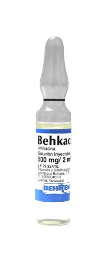 BEHKACIN AMIKACINA 500MG/2 ML SOL INY IM/IV X 5 AMP BEHRENS