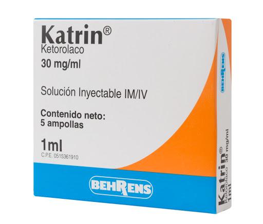 KATRIN KETOROLACO TROMETAMINA 30MG/ML SOL INY IM/IV X 3 AMP BEHRENS