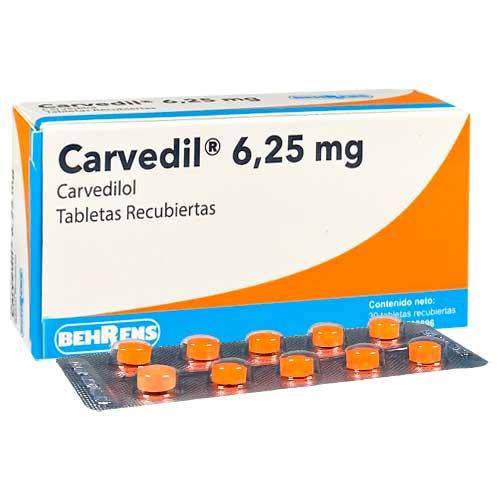 CARVEDIL CARVEDILOL 6.25 MG X 30 TAB BEHRENS  