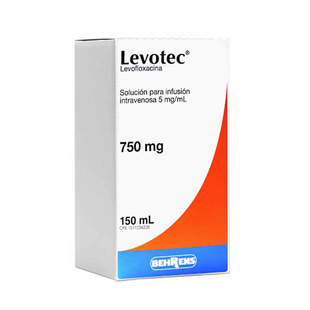LEVOTEC LEVOFLOXACINA 5MG/ML 750MG X 150ML SOL INY I.V BEHRENS