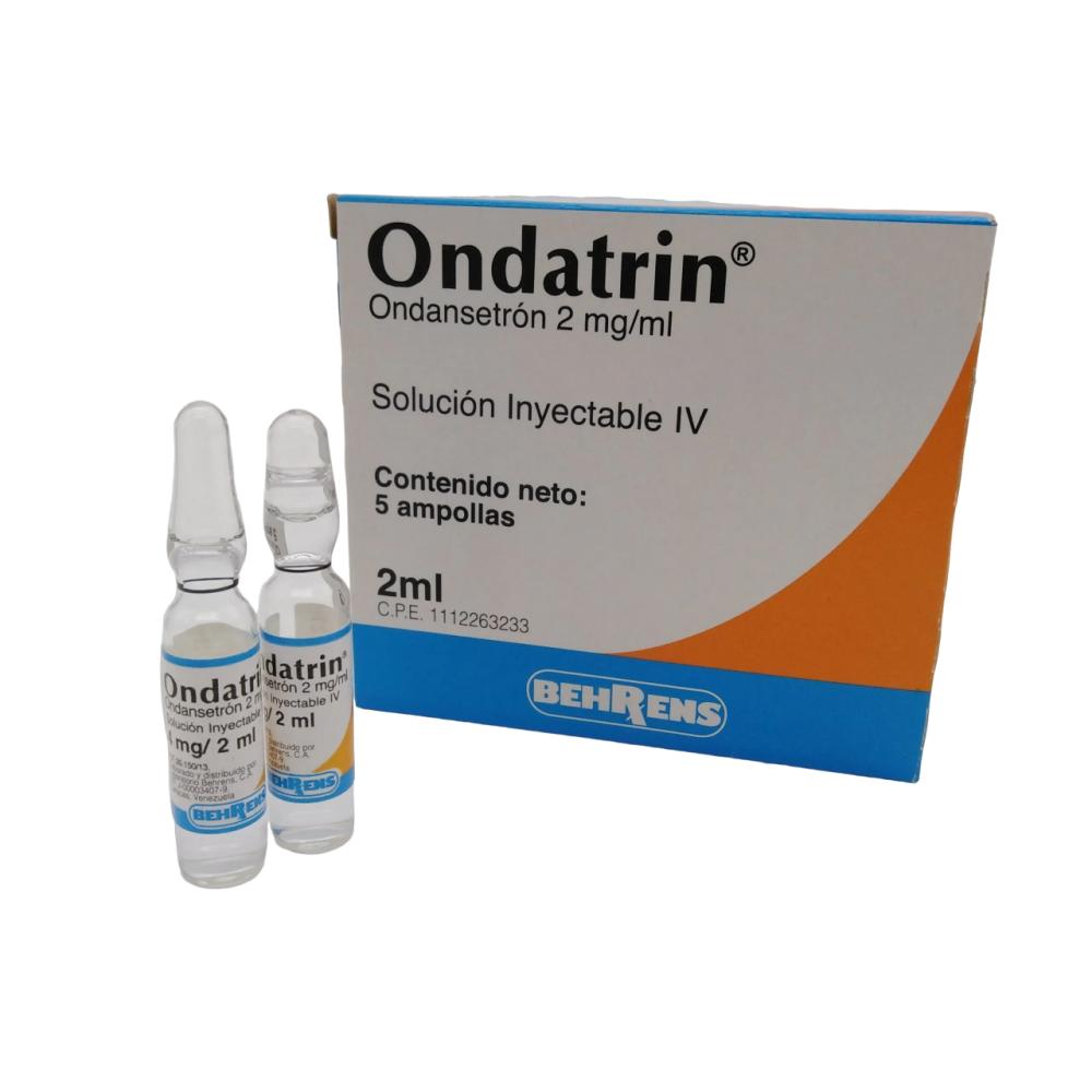 ONDATRIN ONDANSETRON 4MG/2ML SOL INY IV 2 ML X 5 AMP BEHRENS