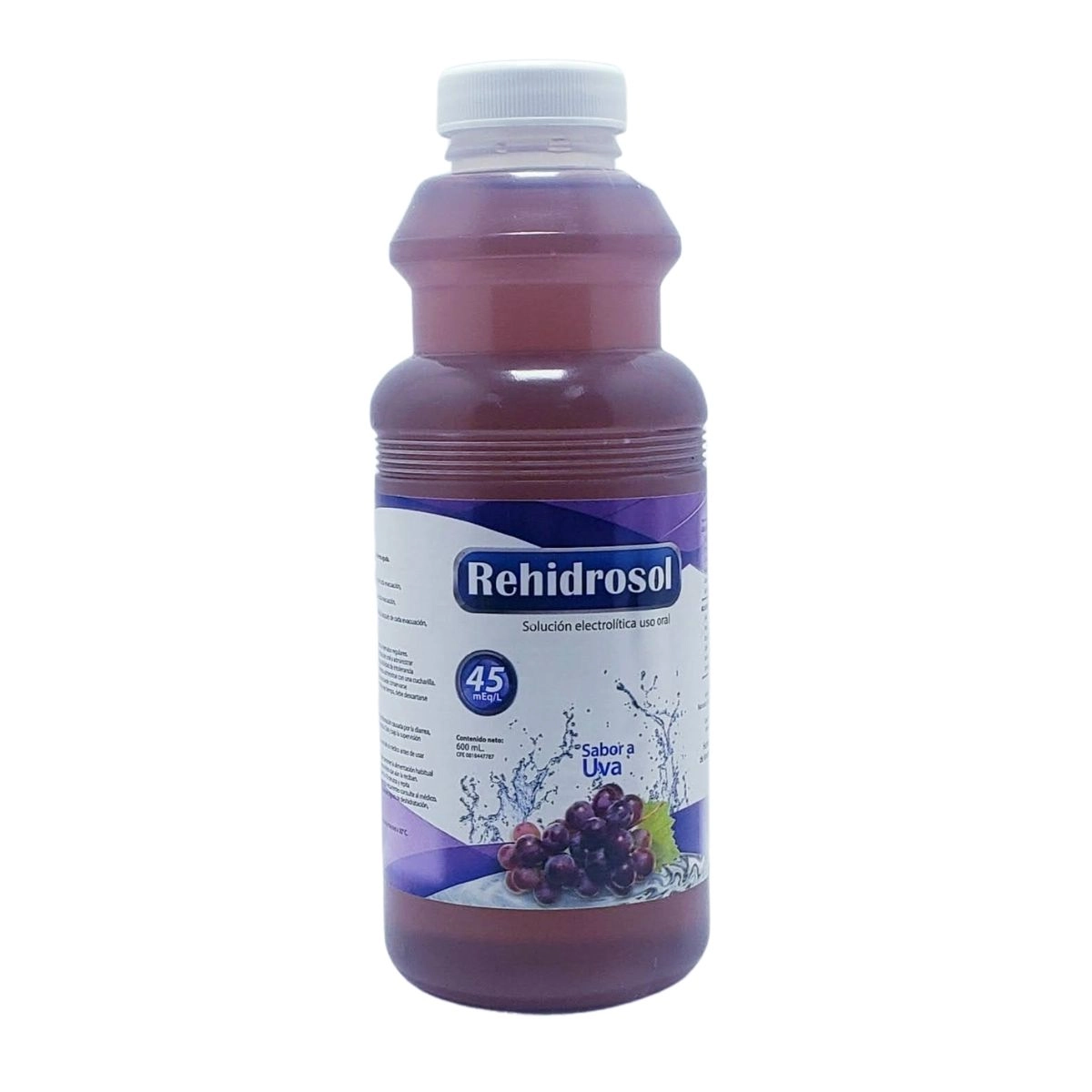 REHIDROSOL SOLUCION ELECTROLITICA SABOR A UVA 45MEQ/600ML BEHRENS