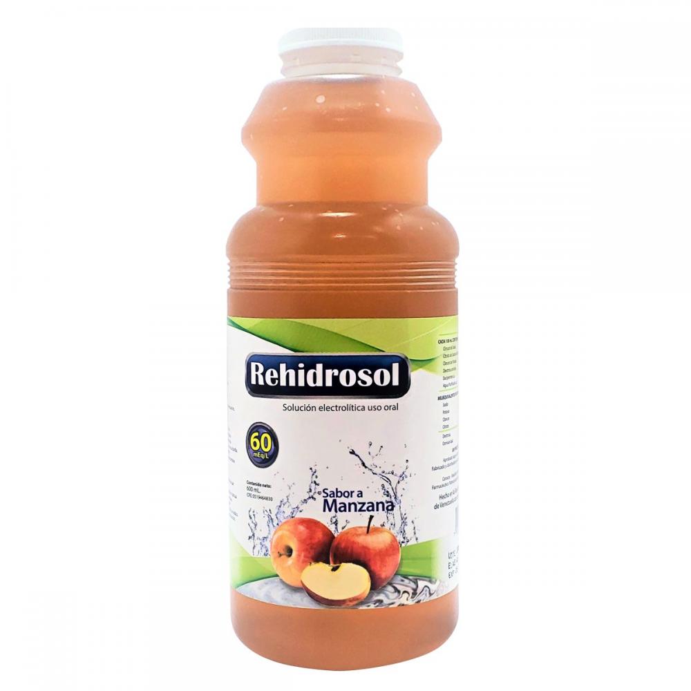 REHIDROSOL SOLUCION ELECTROLITICA SABOR A MANZANA 60MEQ/600ML BEHRENS