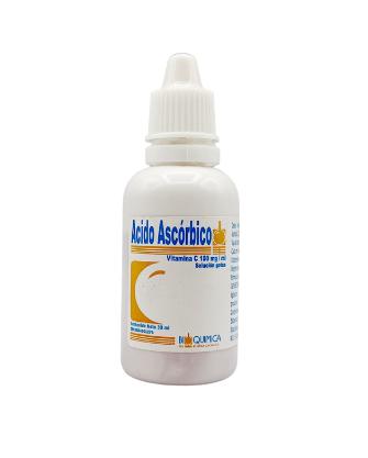 ACIDO ASCORBICO (VITAMINA C) 100MG/ML SOL GOTAS 30 ML BIOQUIMICA INTERNACIONAL