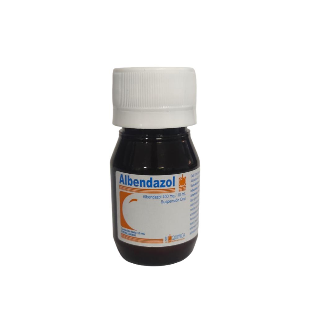 ALBENDAZOL 400MG/10ML SUSP X 10 ML BIOQUIMICA INTERNACIONAL