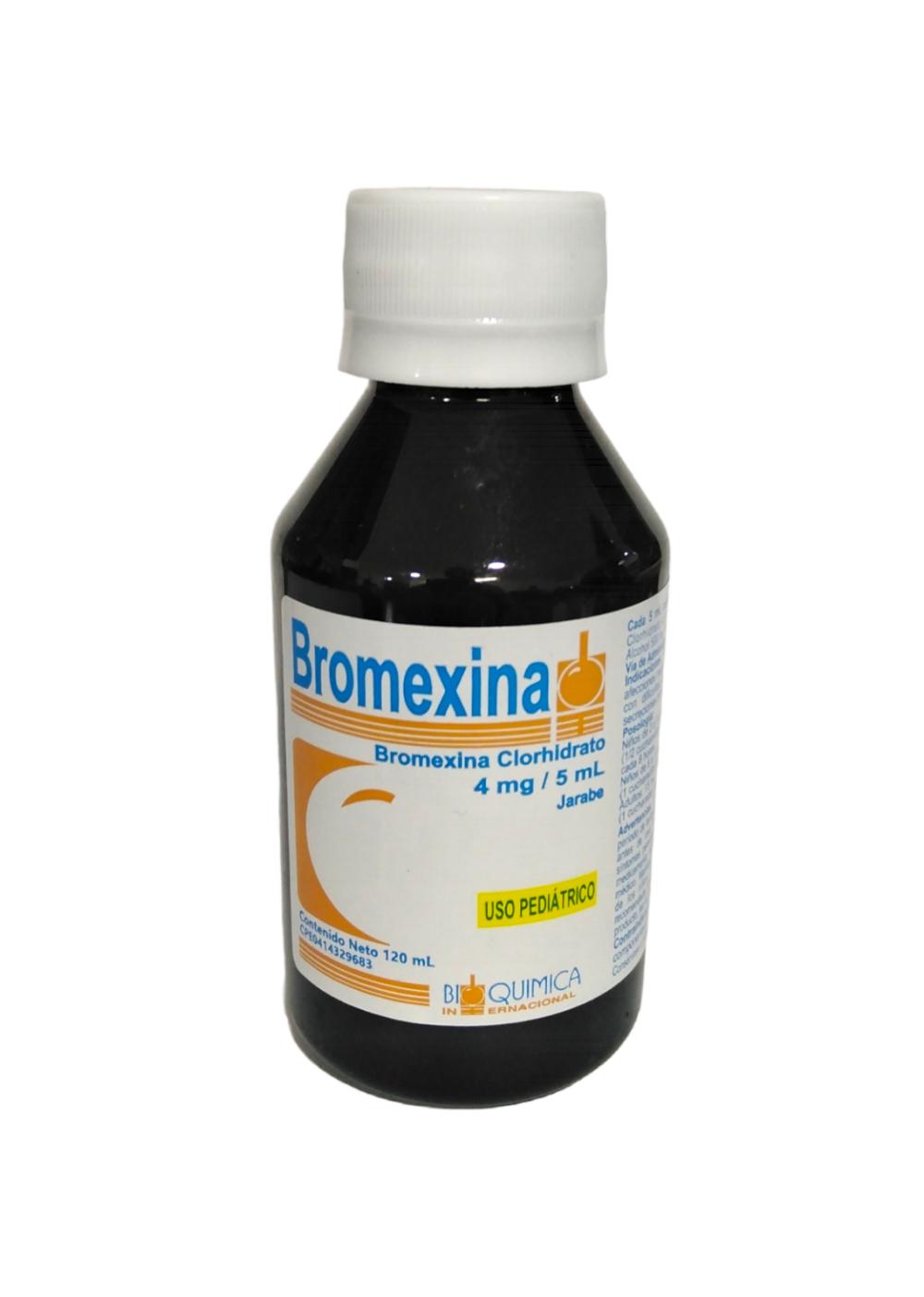 BROMEXINA CLORHIDRATO 4MG/5ML JBE PED 120 ML BIOQUIMICA INTERNACIONAL