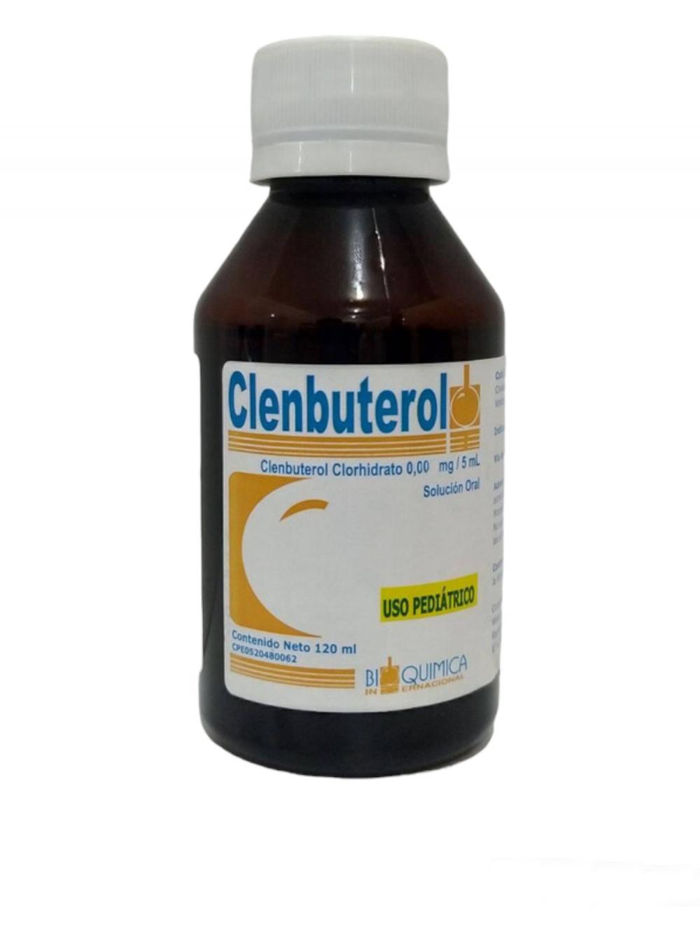 CLENBUTEROL CLORHIDRATO 0.01MG/5 ML SOL ORAL 120 ML BIOQUIMICA INTERNACIONAL
