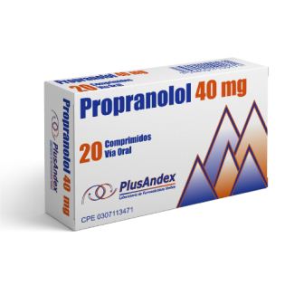 PROPRANOLOL 40 MG X 20 COMPRD PLUSANDEX