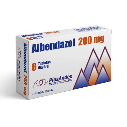 ALBENDAZOL 200MG X 6 TAB PLUSANDEX