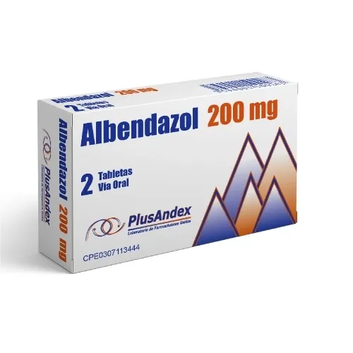 ALBENDAZOL 200MG X 2 TAB PLUSANDEX