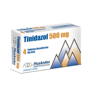 TINIDAZOL 500 MG X 4 TAB PLUSANDEX