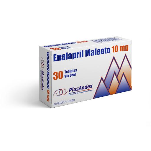 ENALAPRIL MALEATO 10MG X 30 TAB PLUSANDEX