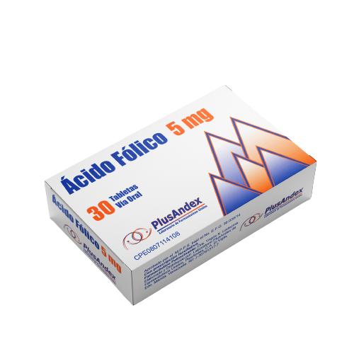 ACIDO FOLICO 5 MG 30 TAB PLUSANDEX