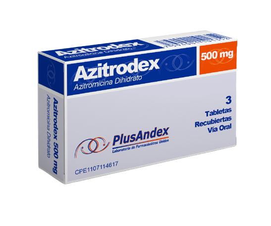 AZITRODEX AZITROMICINA 500 MG X 3 TAB REC PLUSANDEX