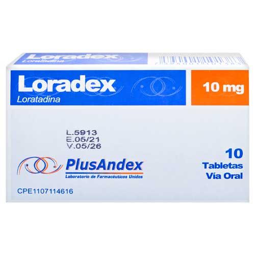 LORADEX LORATADINA 10 MG X 10 TAB PLUSANDEX