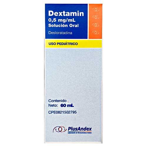 DEXTAMIN DESLORATADINA 0.5MG/ML X 60ML SOL ORAL PED PLUSANDEX