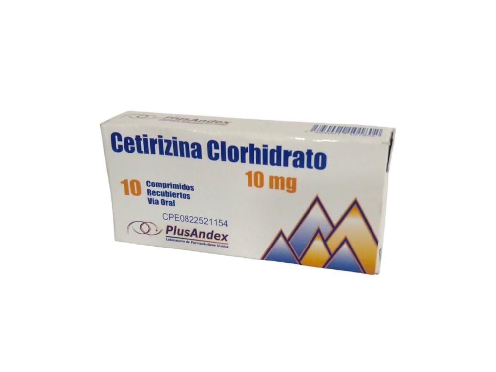 CETIRIZINA CLORHIDRATO 10MG X 10 TAB PLUSANDEX