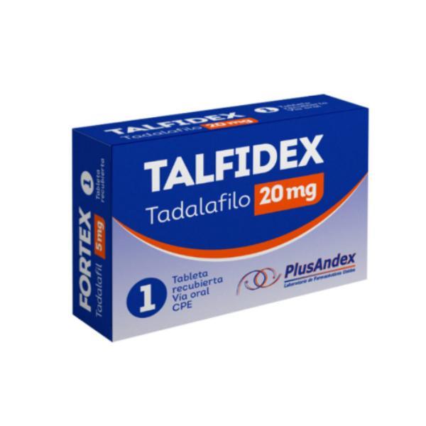 TALFIDEX TADALAFILO 20 MG X 2 TAB (FITEX/ TALYSTO/ TADU)