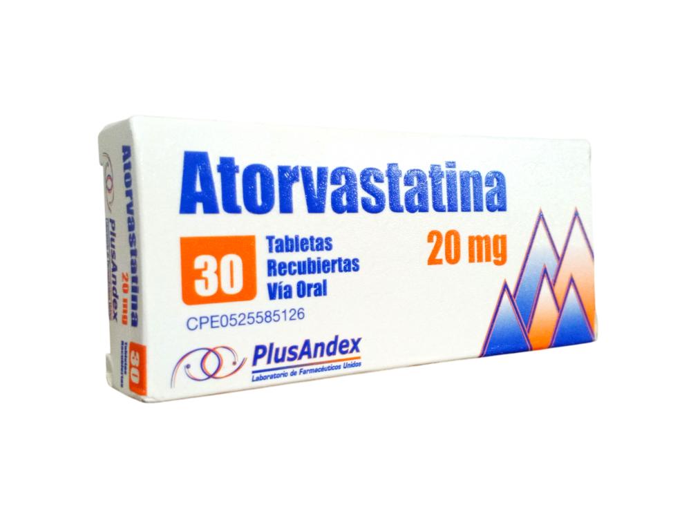 ATORVASTATINA 20 MG X 30 COMP REC PLUSANDEX