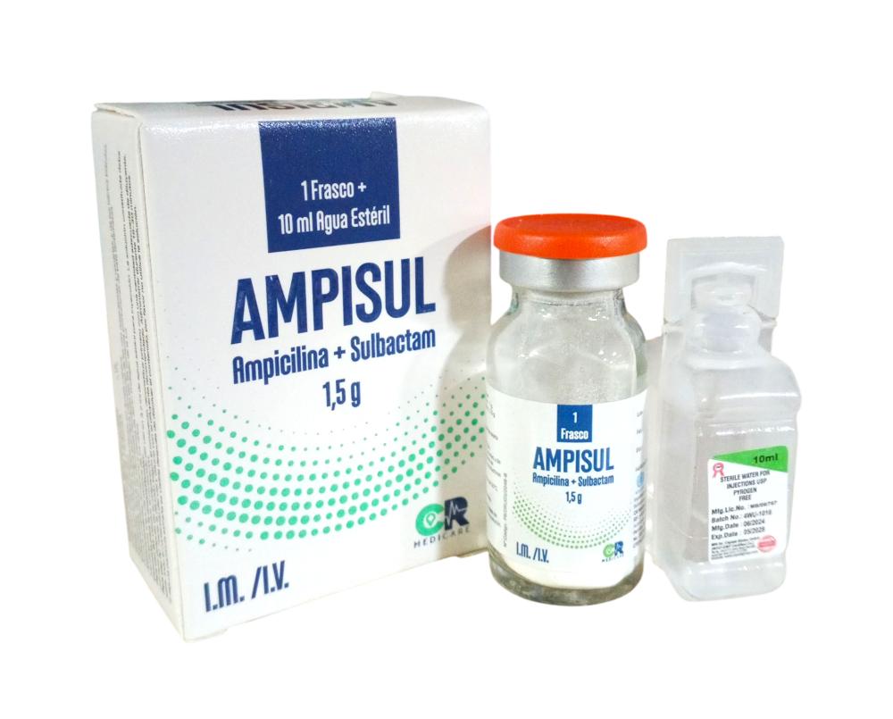 AMPISUL AMPICILINA + SULBACTAM 1.5 G SOL IV/IM MEDICARE